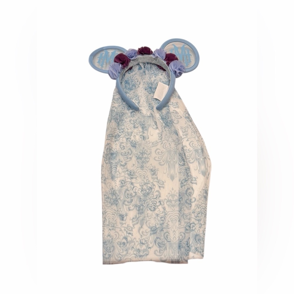 Disney ParksThe Haunted Mansion Bride Veil Minnie Mouse Ears Headband New